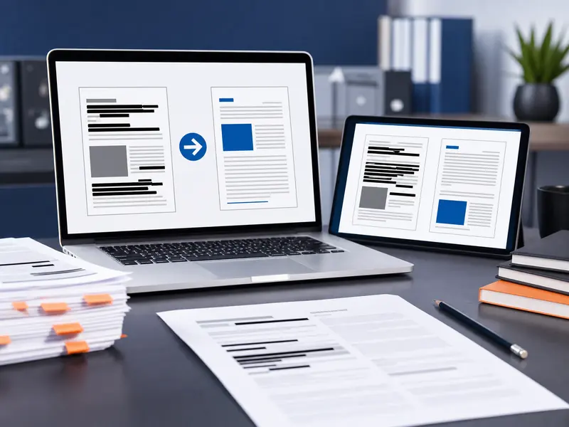 Professional PDF document editing, cleanup, and redaction work
